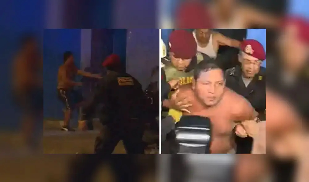 Después de una hora recién pudo ser detenido.