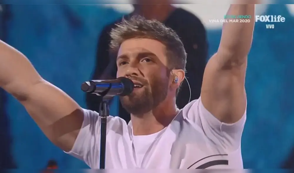 El talento innato del cantante y su dominio escénico cautivó a los asistentes de la Quinta Vergara. (Foto: Captura/Fox)