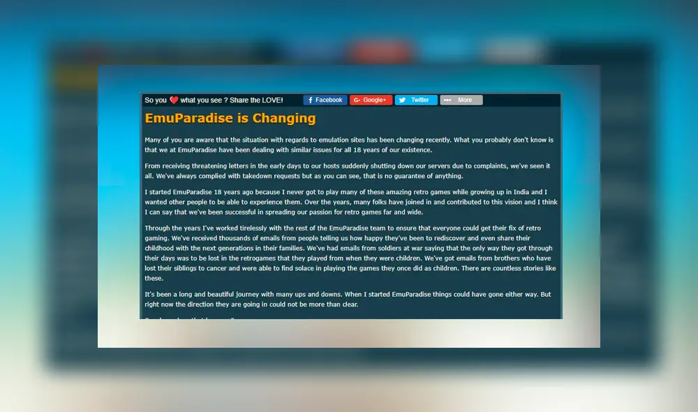 Nintendo podría haber provocado el cierre de las descargas en el conocido sitio Emuparadise. Nintendo podría haber provocado el cierre de las descargas en el conocido sitio Emuparadise.