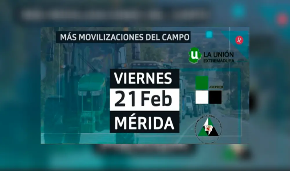 Agricultores extremeños volverán a protestar este viernes en Mérida