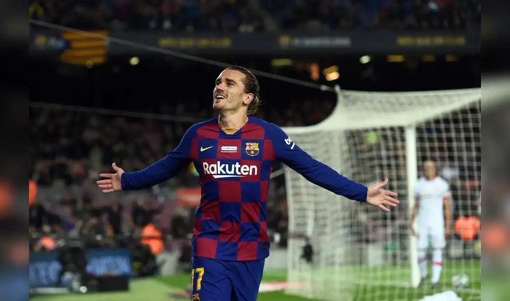 Antoine Griezmann volvió a anotar con el cuadro culé. El francés puso el 1-0. Foto: AFP. Antoine Griezmann volvió a anotar con el cuadro culé. El francés puso el 1-0. Foto: AFP.