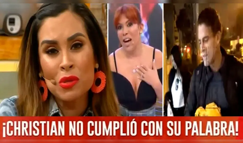 Christian Domínguez, Ethel Pozo y Magaly Medina