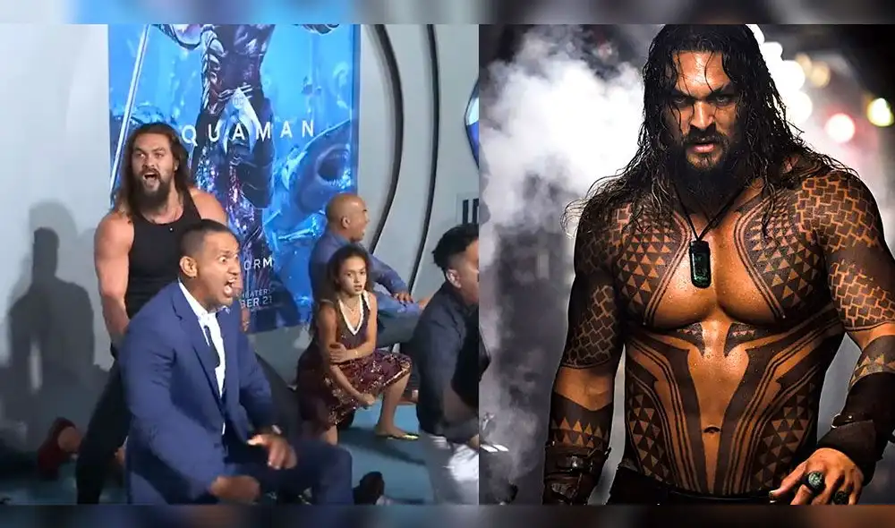 Jason Momoa sorprende con Haka en la alfombra roja de Aquaman [VIDEO]