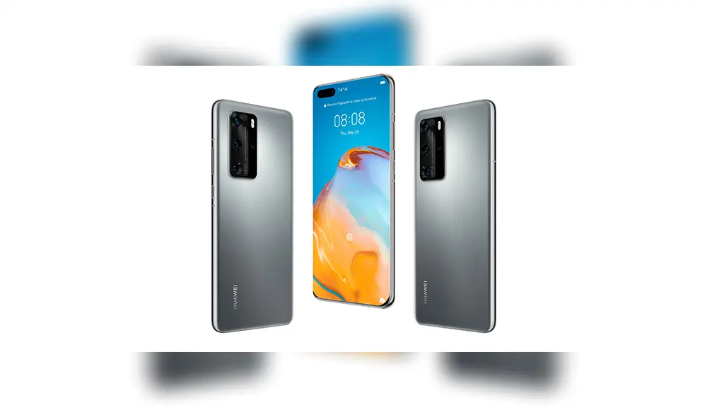 Así luciría el diseño del próximo Huawei P40 Pro en color Silver Frost.