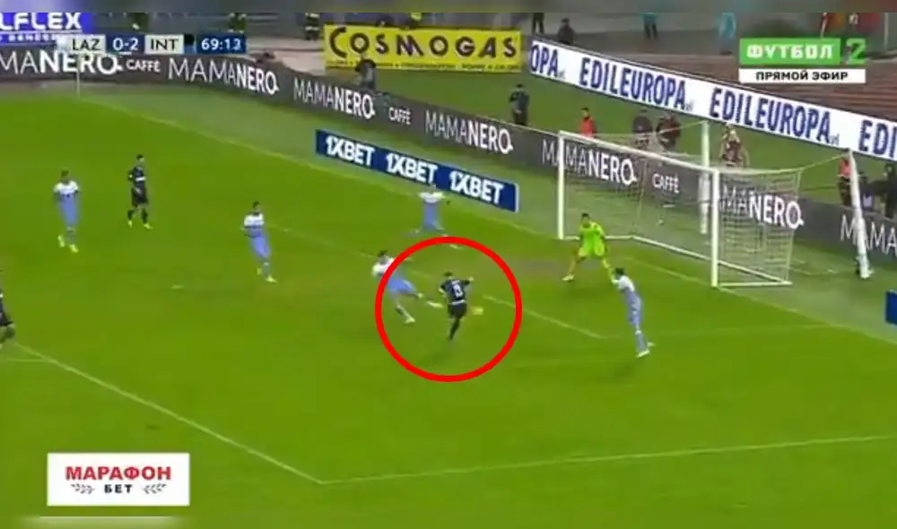 Inter vs Lazio EN VIVO: Mauro Icardi engancha a un rival y define a placer el 3-0 [VIDEO]