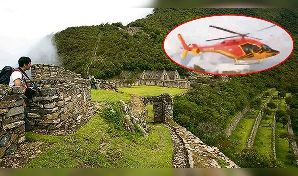 Sancionarán a empresa dueña del helicóptero que aterrizó en Choquequirao – Cusco