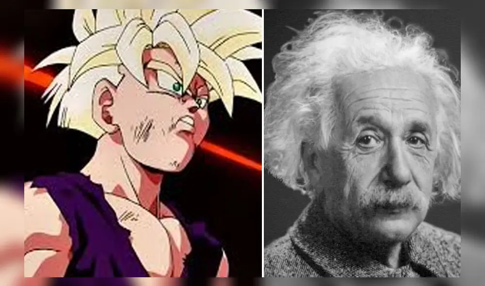 Gohan y Albert Einstein. Créditos: composición