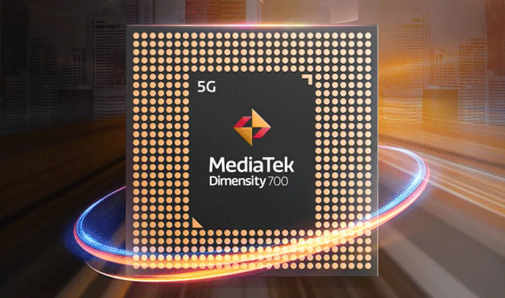 Este MediaTek Dimensity 700 tiene soporte para dos tarjetas SIM con cobertura 5G. Foto: MediaTek