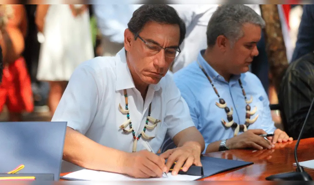 Martín Vizcarra firmó el Pacto para la Conservación de la Amazonía. Foto: Presidencia Martín Vizcarra firmó el Pacto para la Conservación de la Amazonía. Foto: Presidencia