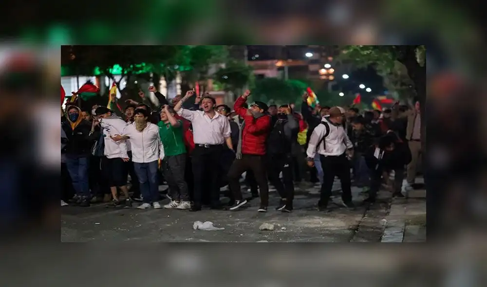 Desde el lunes estallaron las protestas en Bolivia por supuesto fraude electoral. Foto: Efe Desde el lunes estallaron las protestas en Bolivia por supuesto fraude electoral. Foto: Efe