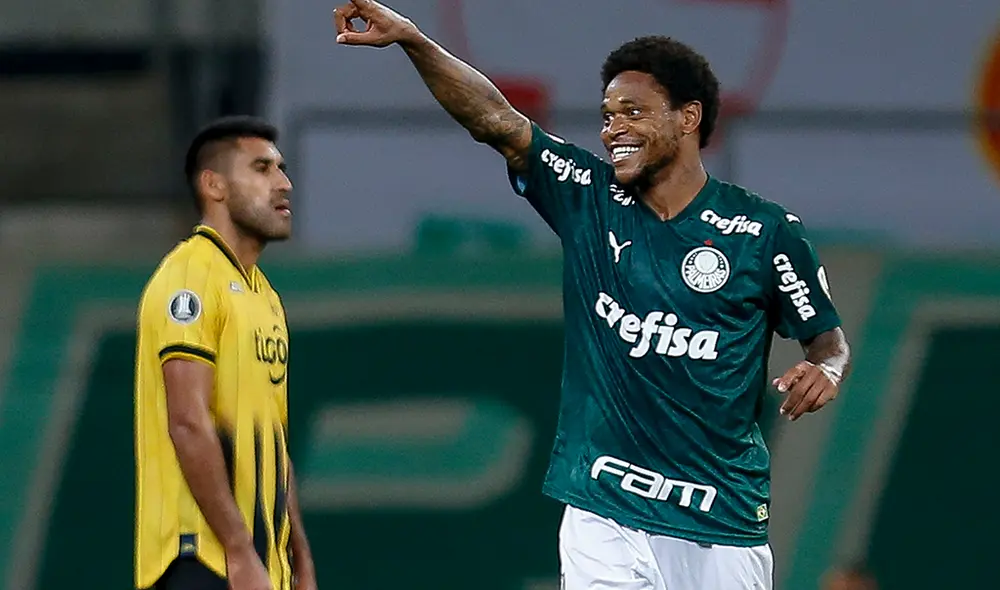 Con triplete de Luiz Adriano, Palmeiras derrotó 3-1 a su similar de Guaraní por la fecha 2 del Grupo B de la Copa Libertadores 2020 desde el Estadio Allianz Parque (Sao Paulo).