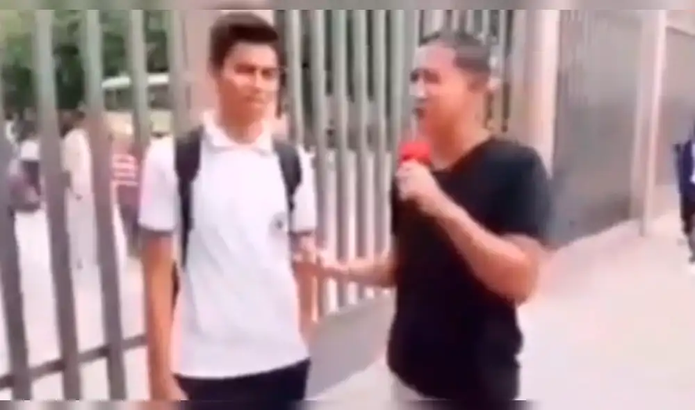 YouTube Viral: estudiante "trolea" a reportero con esta insólita respuesta [VIDEO] 