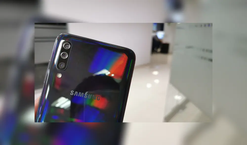 El Samsung Galaxy A70 cuenta con una triple cámara principal. Foto: Juan José López.