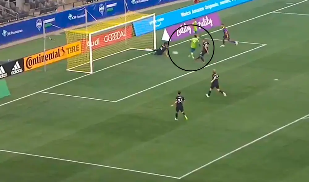 Gol de Raúl Ruidíaz en el Seattle Sounders vs SJ Earthquakes por la MLS. Foto: NBCSN Gol de Raúl Ruidíaz en el Seattle Sounders vs SJ Earthquakes por la MLS. Foto: NBCSN