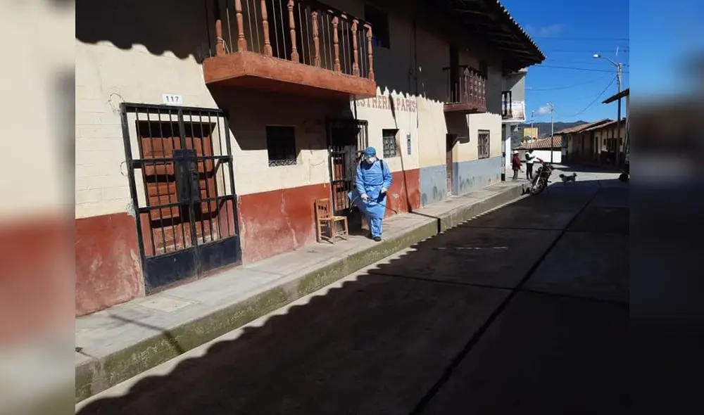 fumigan calles Julcán fumigan calles Julcán