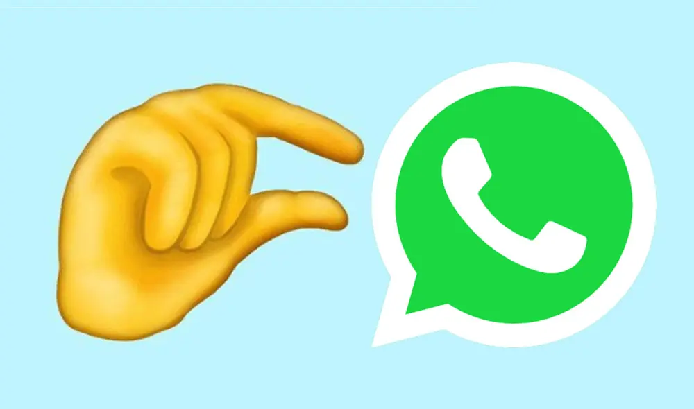 Este emoji de WhatsApp es representado con un mano con el pulgar y el índice muy próximos. Foto: composición LR