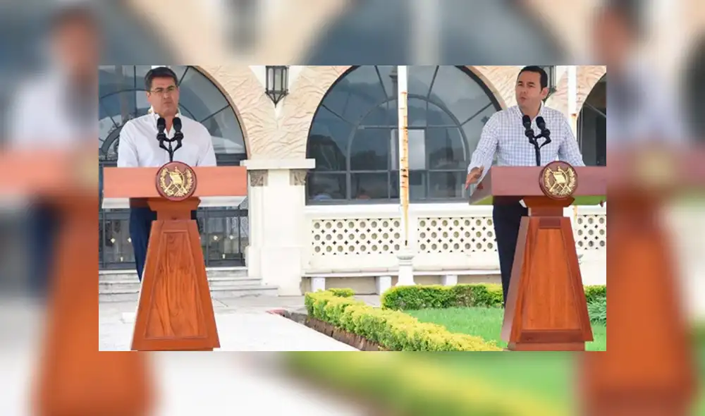 Presidentes de Honduras y Guatemala se reunieron para solucionar crisis migratoria
