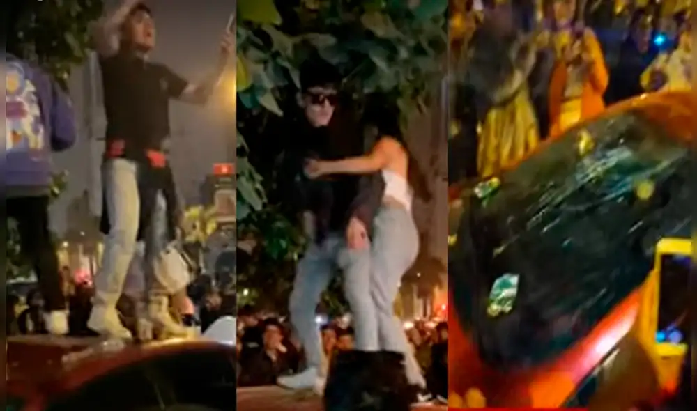 Jóvenes no pudieron ingresar a concierto de Bad Bunny y destrozaron autos. VIDEO: Panamericana Jóvenes no pudieron ingresar a concierto de Bad Bunny y destrozaron autos. VIDEO: Panamericana