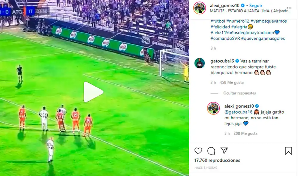 Alexi Gómez anotó el único gol del encuentro entre Alianza Lima y Atlético Grau. Foto: Prensa Alianza