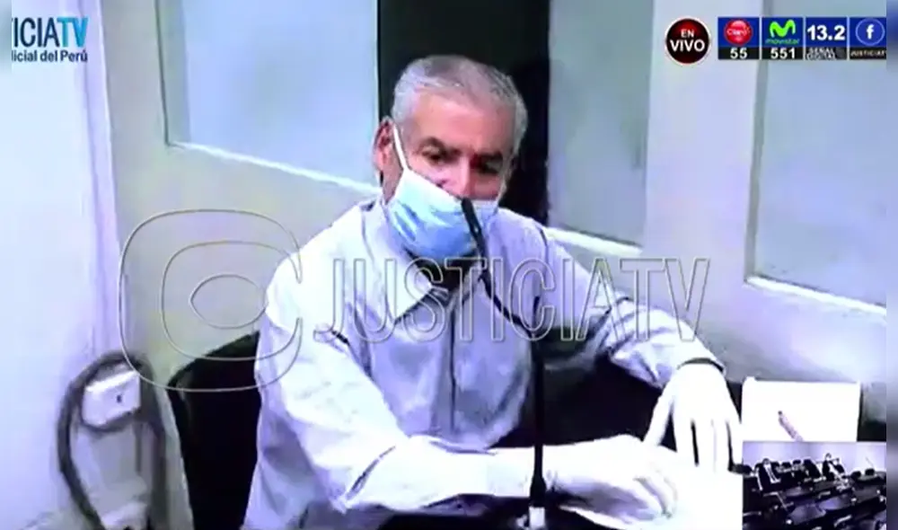 César Villanueva asegura que se encuentra en riesgo de contraer coronavirus si continúa encarcelado. Foto: Captura Justicia TV. César Villanueva asegura que se encuentra en riesgo de contraer coronavirus si continúa encarcelado. Foto: Captura Justicia TV.