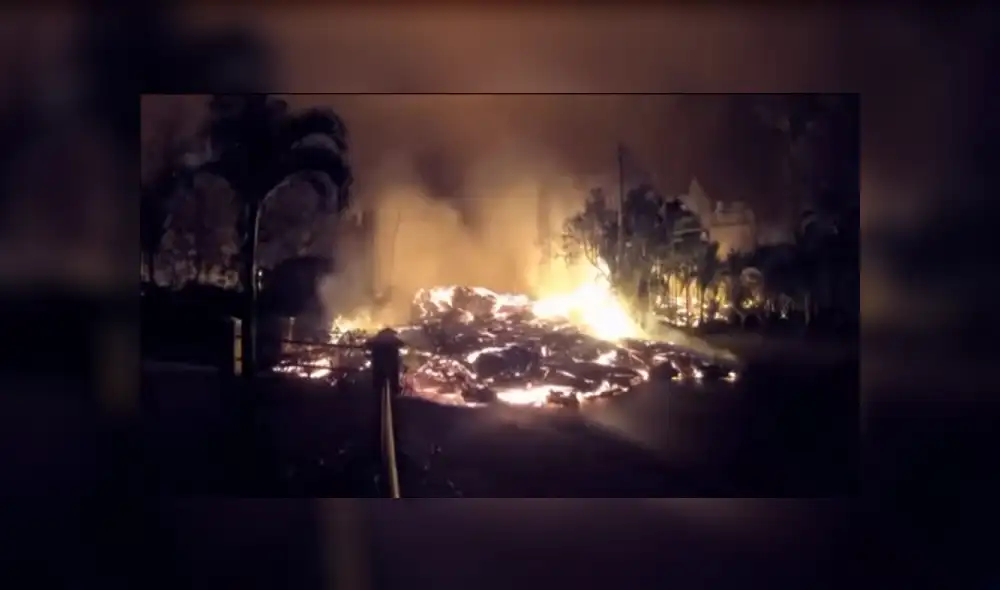 YouTube: impactante video muestra cómo la lava del volcán Kilauea invade calles de Hawaii