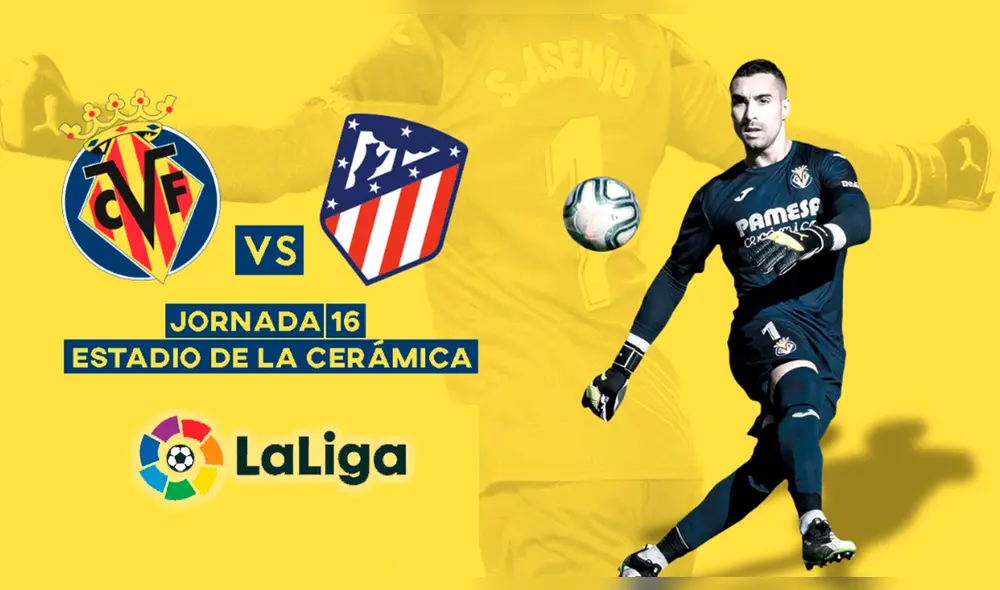 Atlético Madrid vs Villarreal EN VIVO por la fecha 16 de la Liga Santander.