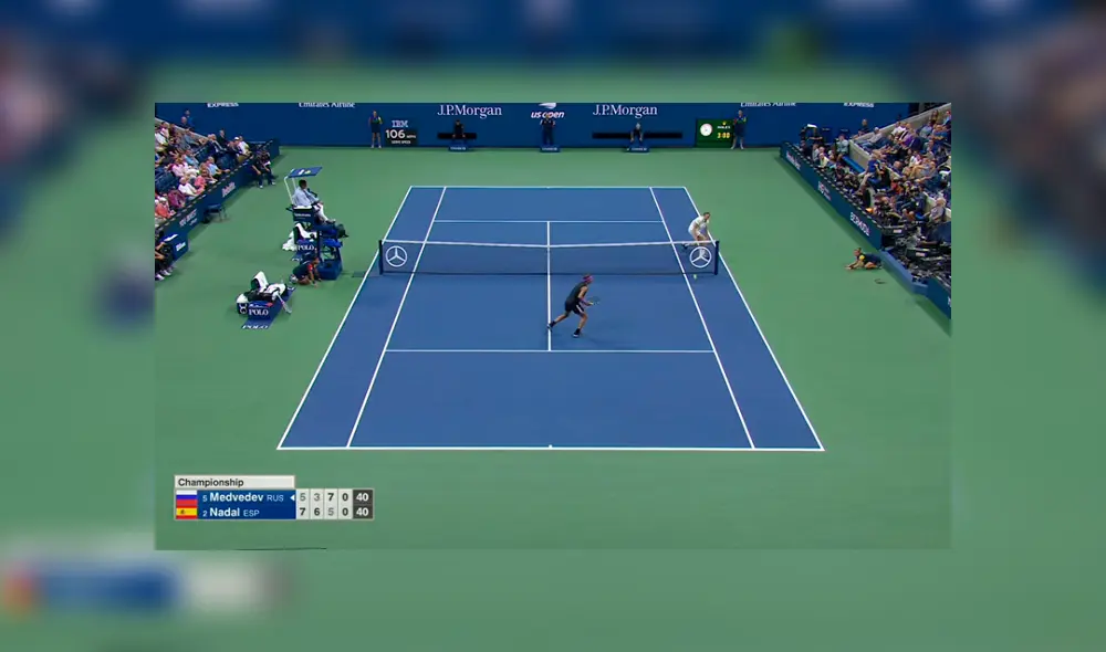 Mira el gran performance de Medvedev ante Nadal. Créditos: Captura de video Mira el gran performance de Medvedev ante Nadal. Créditos: Captura de video