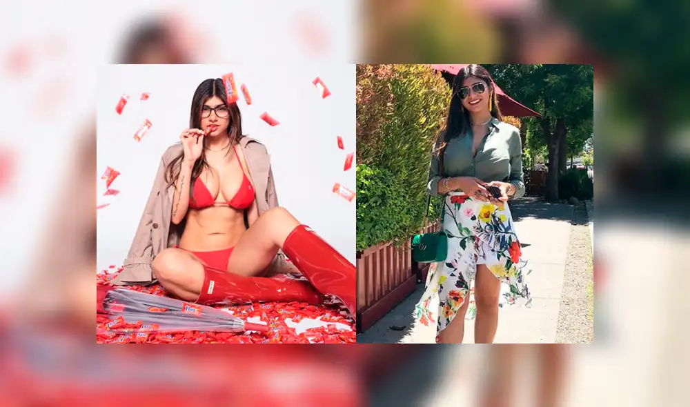 Mia Khalifa y su ceñido vestido que casi provoca accidente con su busto [FOTOS]
