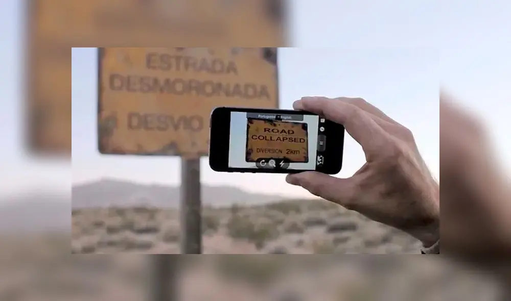 Traducir un texto en imagen con Google Translate.