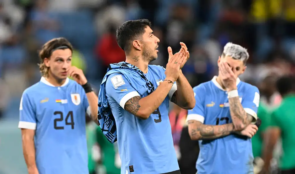 Uruguay quedó fuera de los octavos de final de Qatar 2022 pese a derrotar a Ghana. Foto: EFE Uruguay quedó fuera de los octavos de final de Qatar 2022 pese a derrotar a Ghana. Foto: EFE