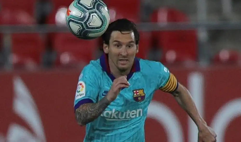 Nuevo look de Lionel Messi en el Barcelona vs. Mallorca. | Foto: EFE Nuevo look de Lionel Messi en el Barcelona vs. Mallorca. | Foto: EFE