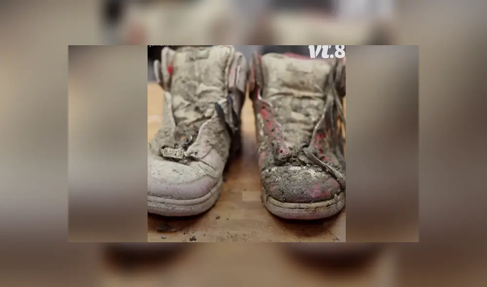 A través de Facebook se hizo viral la increíble transformación de una zapatillas que fueron encontrada cubiertas de lodo.