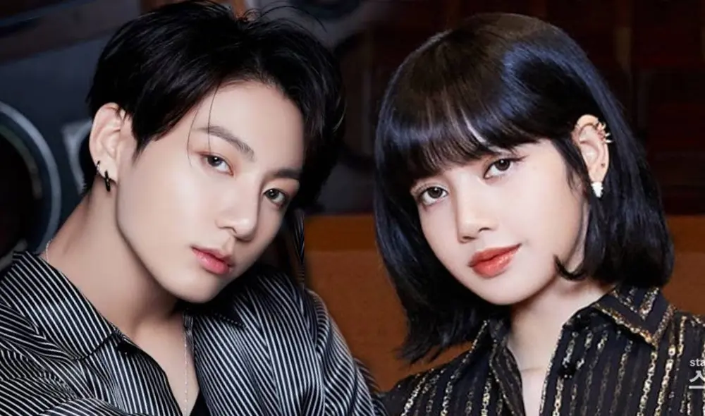 Jungkook de BTS y Lisa de BLACKPINK. Foto: composición La República / Big Hit / YG