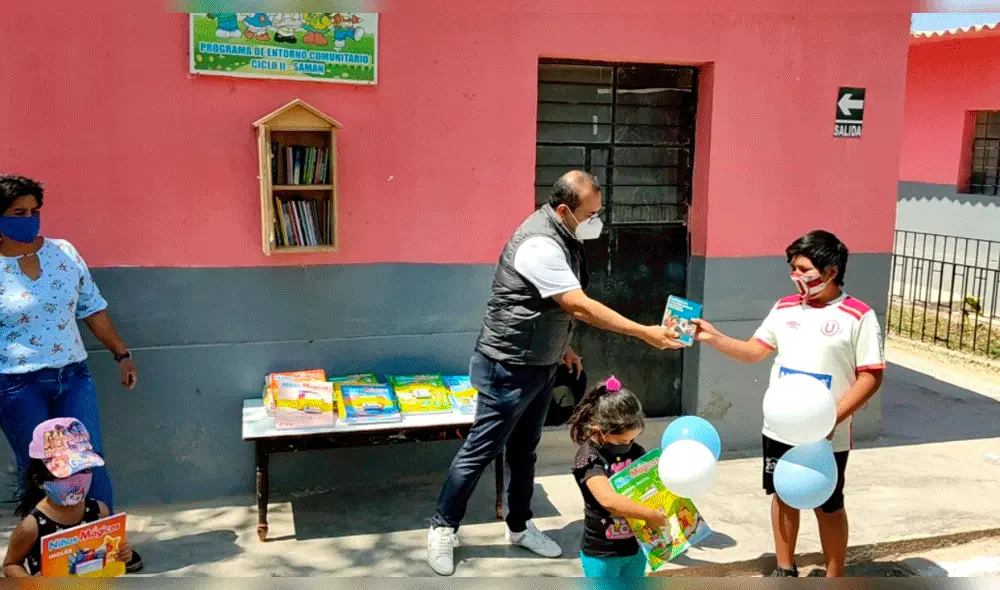Marcos Gasco entregó libros a los niños de los pueblos jóvenes. Marcos Gasco entregó libros a los niños de los pueblos jóvenes.
