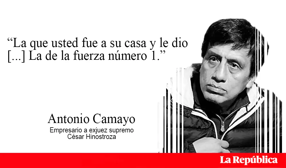 Empresario a exjuez supremo César Hinostroza.