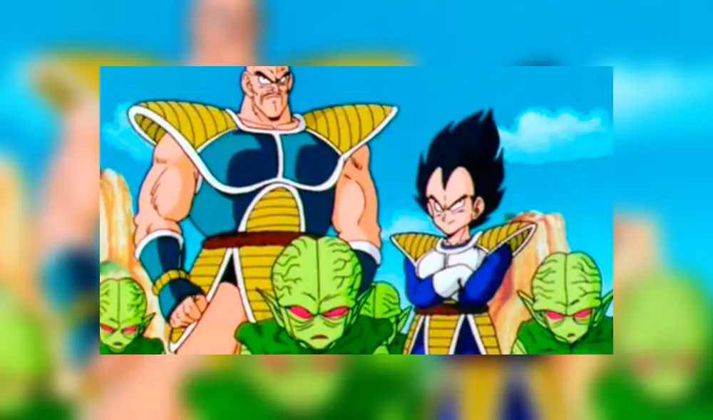 Yamcha contra los saibaman.