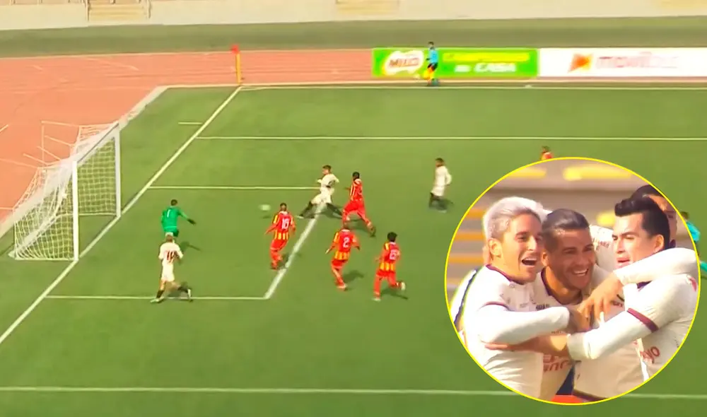 Jonathan Dos Santos marcó el primer gol del partido entre Universitario y Atlético Grau. | Foto: Captura de Gol Perú Jonathan Dos Santos marcó el primer gol del partido entre Universitario y Atlético Grau. | Foto: Captura de Gol Perú