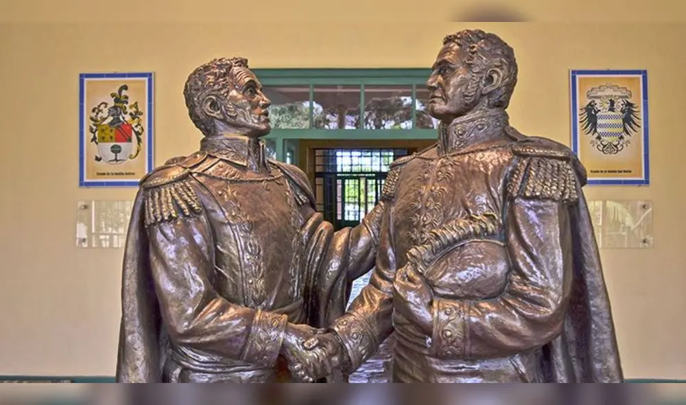 Simón Bolívar y José de San Martín. (Foto: Andina)