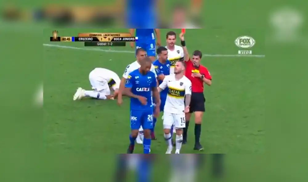 Boca Juniors vs Cruzeiro: expulsan a Dedé por falta criminal [VIDEO]