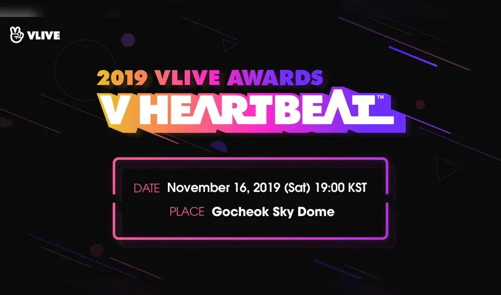 El festival de VLIVE premia a los artistas más populares entre los usuarios de su plataforma digital.