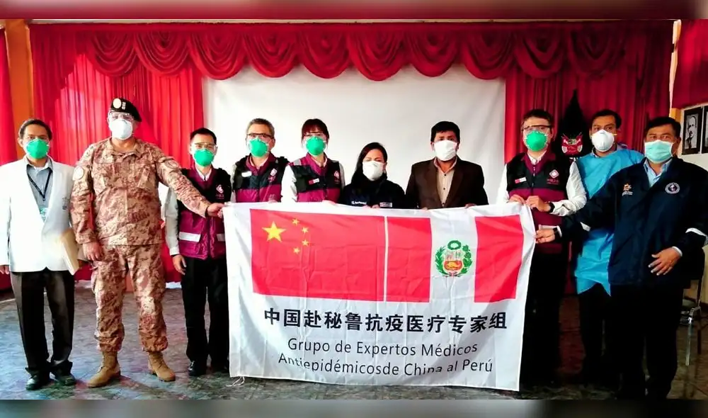 Médicos asiáticos visitaron hospital COVID-19 de Arequipa.