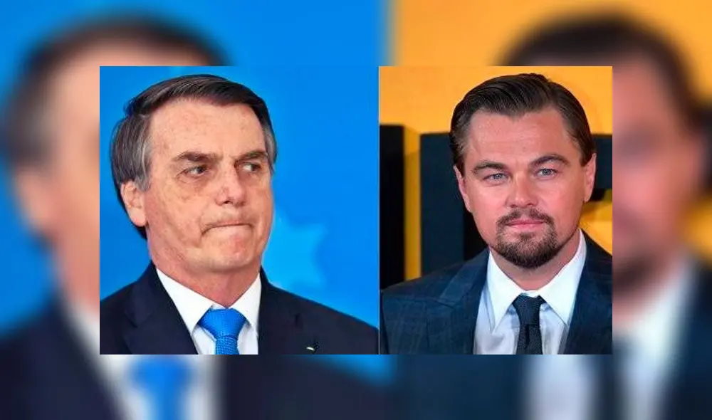 Jair Bolsonaro y Leonardo Di Caprio. Foto: Difusión. Jair Bolsonaro y Leonardo Di Caprio. Foto: Difusión.