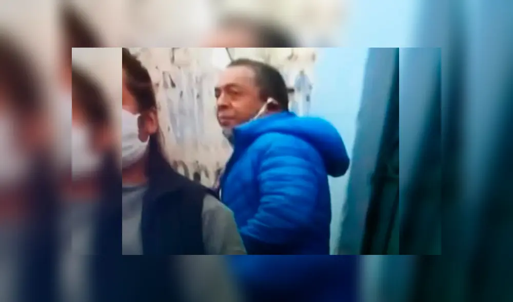 Rostro del hombre que tosió a periodista. Foto: Captura Rostro del hombre que tosió a periodista. Foto: Captura