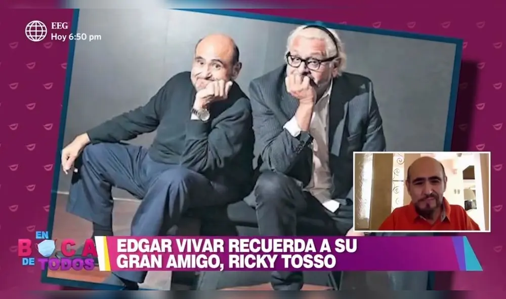 Édgar Vivar se mostró muy afligido y resaltó las características del cómico peruano. (Foto: Captura América)