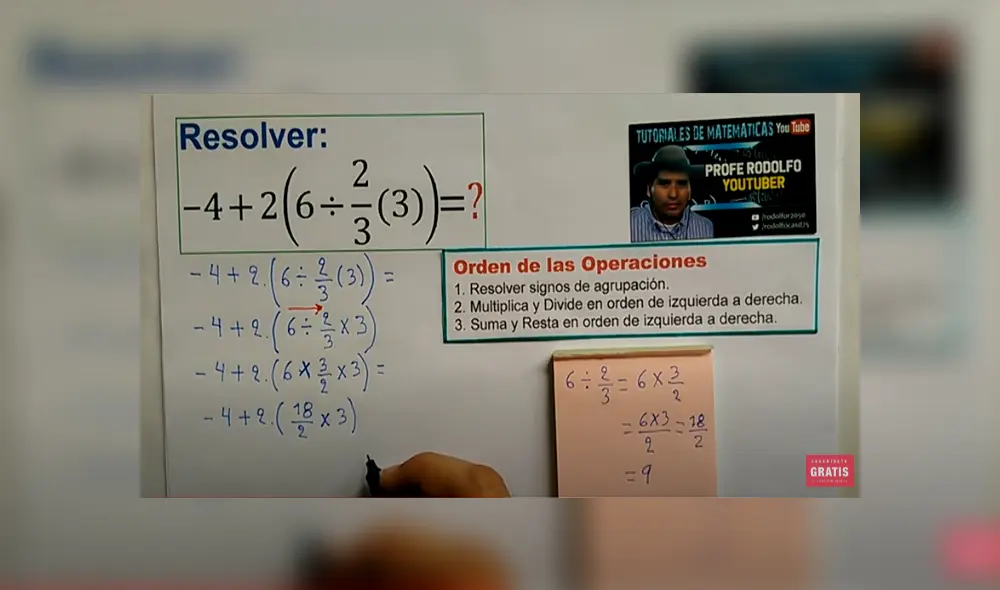 Desliza para saber el resultado del reto matemático que causa furor en Facebook. Foto: Captura. Desliza para saber el resultado del reto matemático que causa furor en Facebook. Foto: Captura.