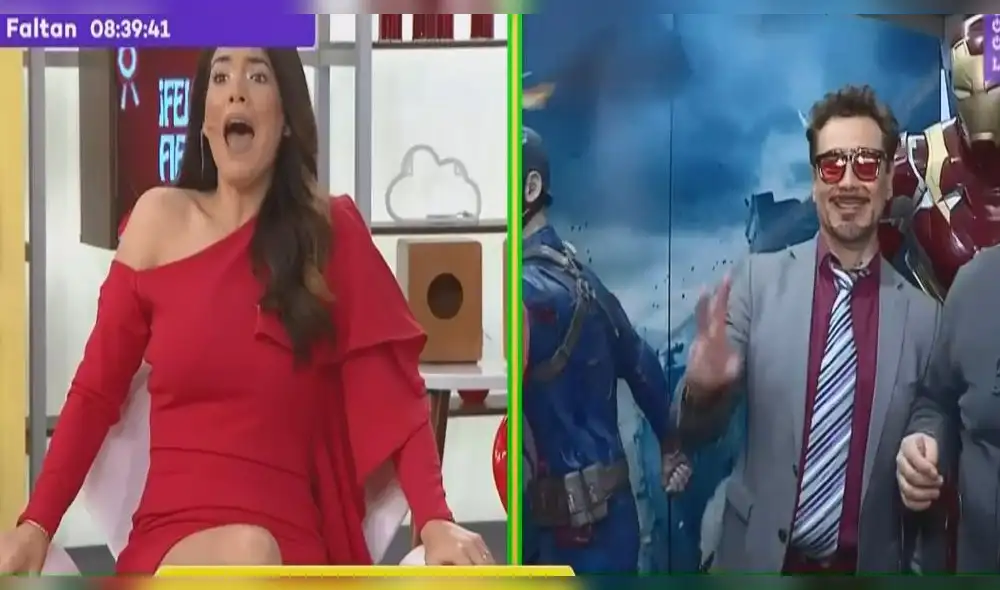Jazmín Pinedo quedó en ‘shock’ al conocer a Robert Downey Jr en vivo [VIDEO]