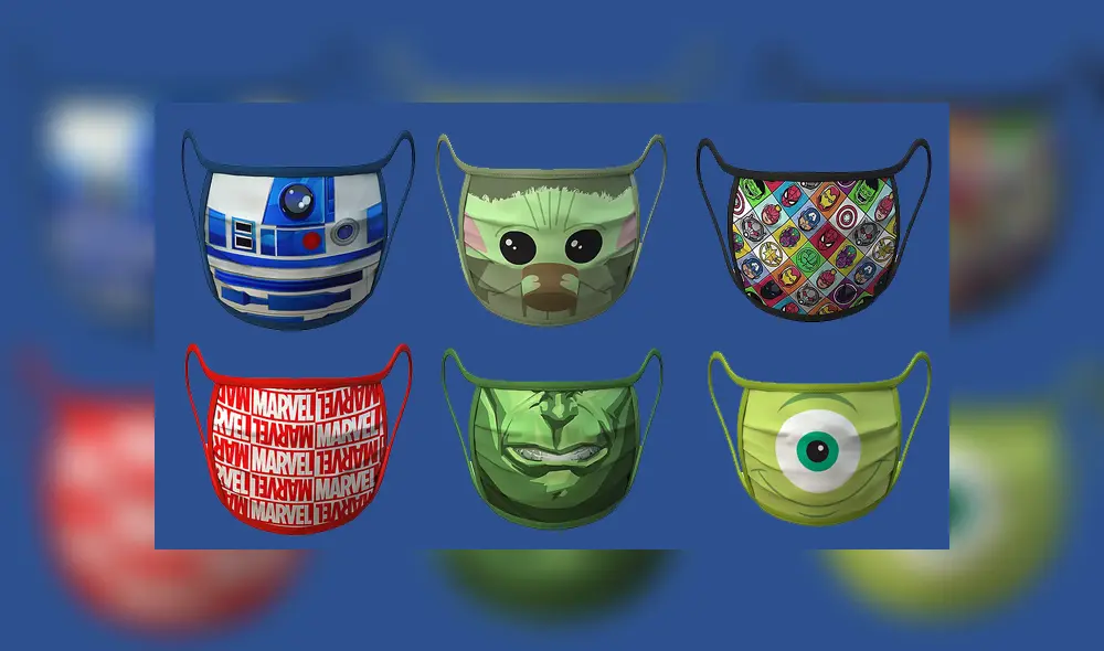 Disney presenta mascarillas faciales personalizadas con diferentes personajes de sus series y películas. Disney presenta mascarillas faciales personalizadas con diferentes personajes de sus series y películas.