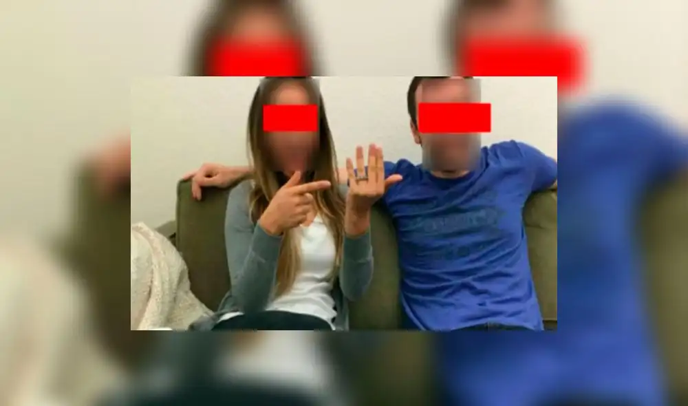 Pareja anunció su compromiso en Facebook, pero la foto reveló un detalle inesperado