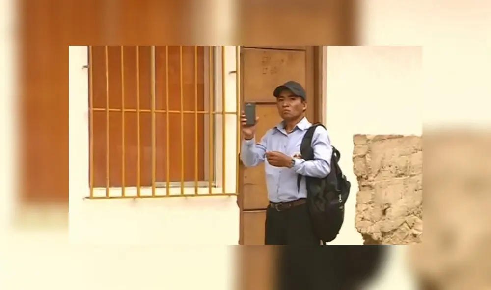 Jhonny José Vera Villanueva, el acusado, asegura que se trata de una venganza en su contra porque no quiso prestar dinero a la familia. (Foto: Captura de video / América Noticias)