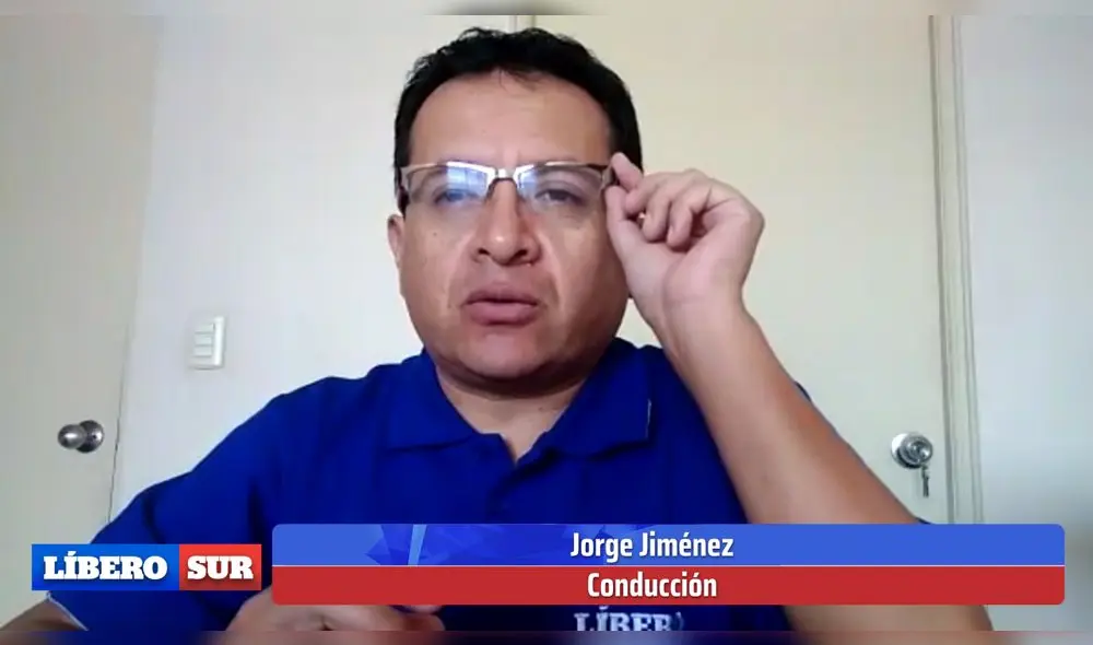 Jorge Jiménez en la conducción de Líbero Sur Jorge Jiménez en la conducción de Líbero Sur
